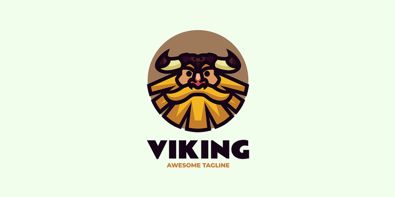 Logo del fumetto della mascotte vichinga 1 - Caratteristiche Immagine 1