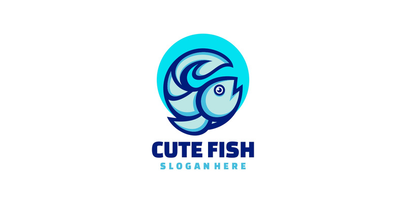 cute Fish Simple Mascot Logo Style - Features Image 1