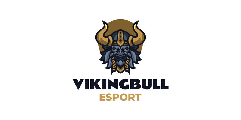 Mascot Viking Bull Logo Design - Features Image 1