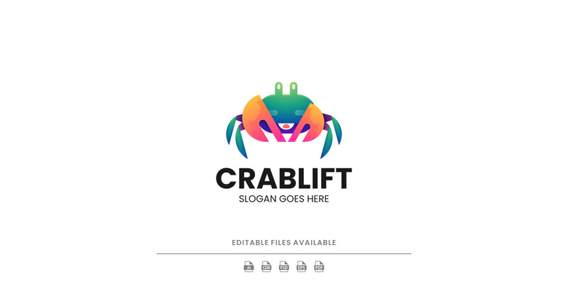Gradient Modern Crab Logo Design - Features Image 1