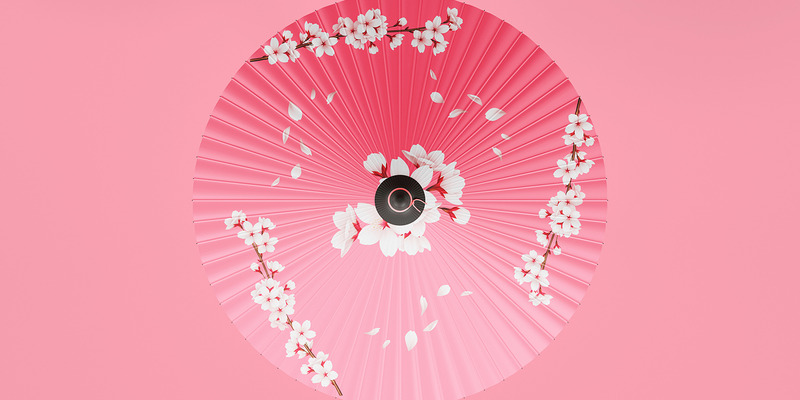 Japanische Regenschirm-Mockup-Vorlage - Eigenschaften Bild 1