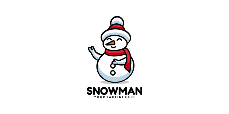 Snowman Mascot Cartoon Logo - Features Image 1