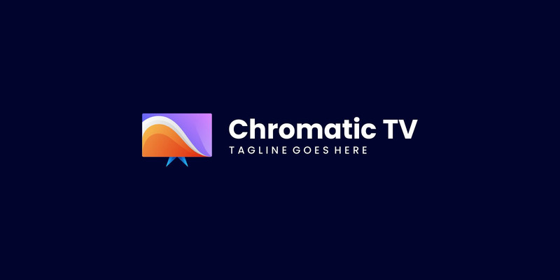 Logo colorato gradiente TV cromatico - Caratteristiche Immagine 1
