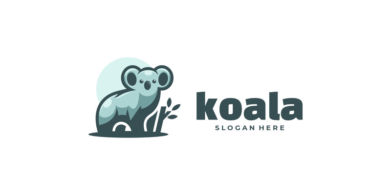 Коала простий талісман стиль логотипу - Features Image 1