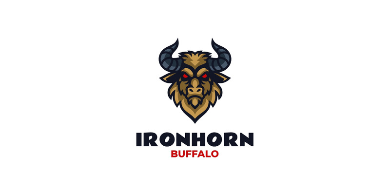 Mascot Buffalo Logo Design 365 - Features Image 1