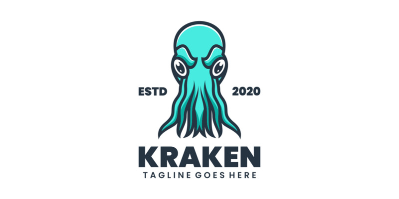 Kraken Simple Mascot Logo 1 - Features Image 1