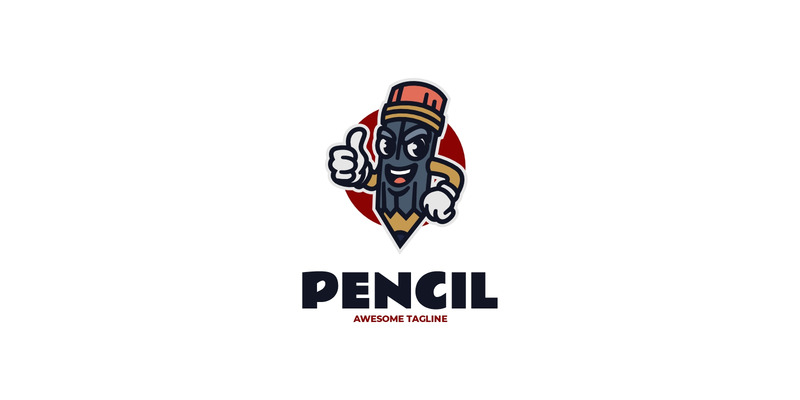 Mascot Character Pencil Logo Design - Features Image 1