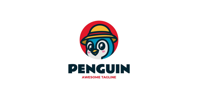 Logo mascotte del cartone animato del pinguino 12 - Caratteristiche Immagine 1