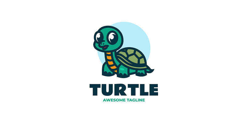 Logotipo de dibujos animados de mascota tortuga 2 - Características Imagen 1