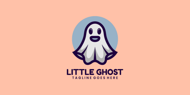 Logo de dessin animé petit fantôme - Caractéristiques de l’image 1