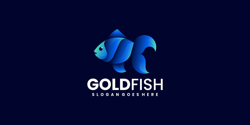 Logo de couleur dégradé de poisson rouge - Caractéristiques de l’image 1