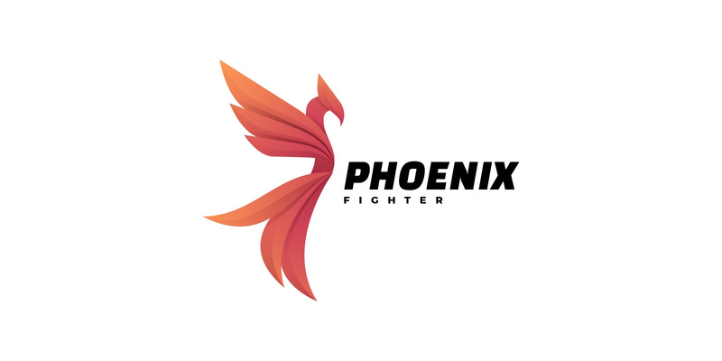 Vector Logo Phoenix Gradient Template - Features Image 1