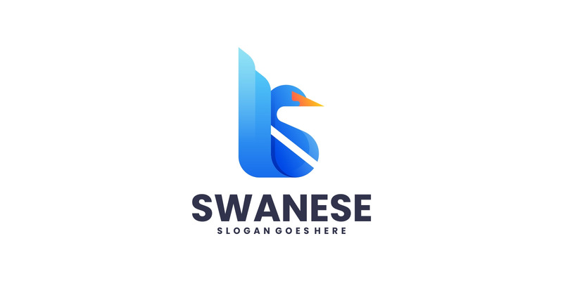 Gradient Modern Swan Logo Design 248 - Features Image 1