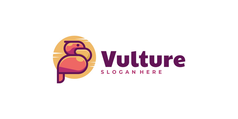 Logotipo de la mascota simple del buitre - Características Imagen 1