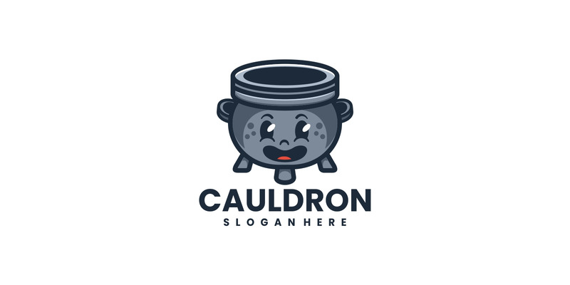 Logo del fumetto della mascotte del calderone - Caratteristiche Immagine 1