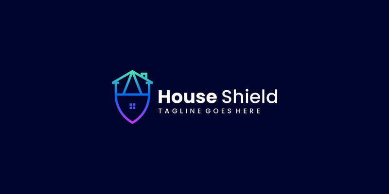 Huis Schild Line Art Logo - Features Image 1