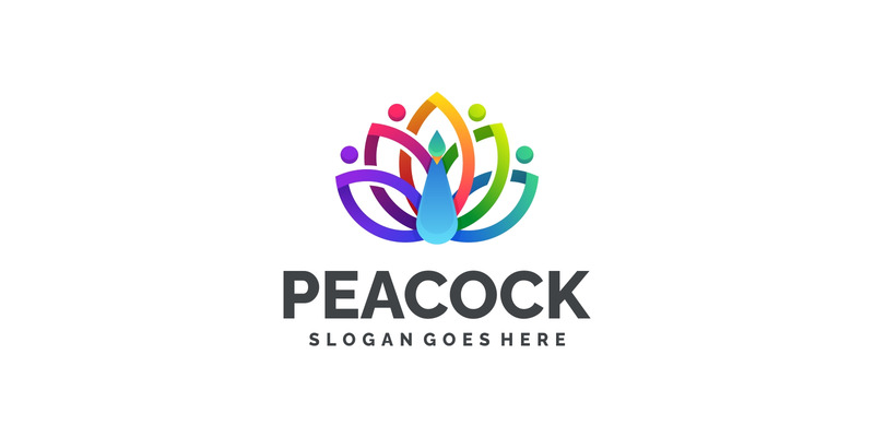 Gradient Modern Peacock Logo Design - Features Image 1