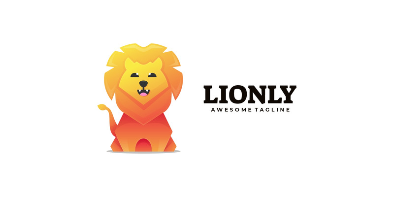 Vector Lion Gradient Logotyp stil - Features Image 1