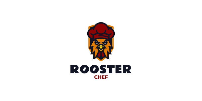 Mascot Rooster Chef Logo Design - Features Image 1