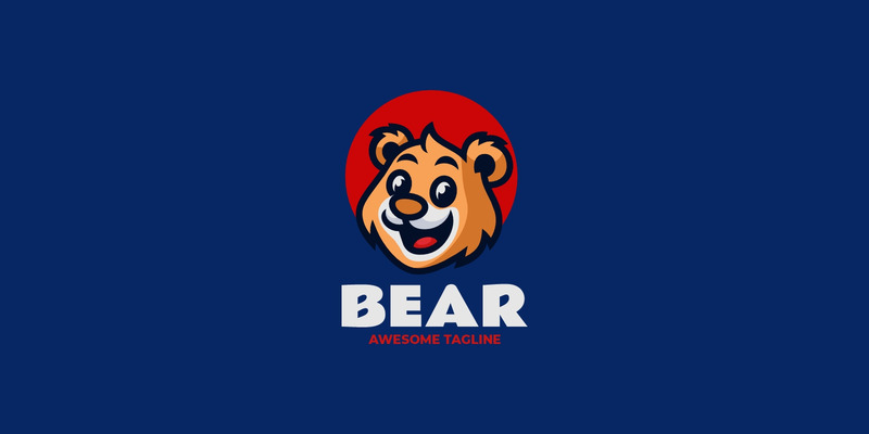 Mascot Cartoon Bear Logo Design - Features Image 1