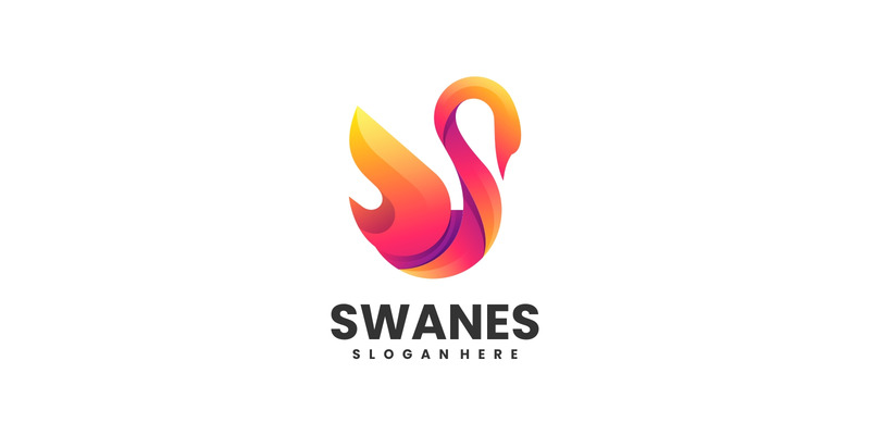 Schwan-Farbverlauf-Logo-Stil - Eigenschaften Bild 1