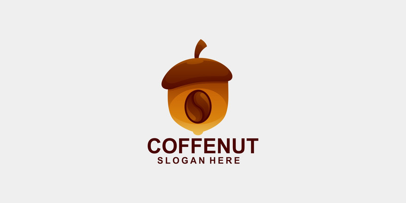Coffee Nut Gradient Logotypstil - Features Image 1