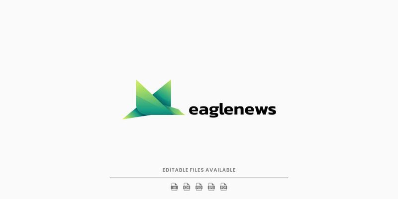 Vector Eagle Color Gradient Logo Design - Features Image 1
