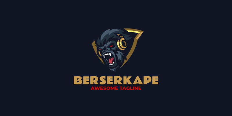 Esports Gorilla Emblem Logo Design - Features Image 1