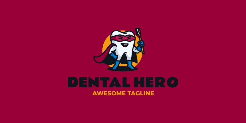 EROE DENTALE - Logo mascotte del dente - Caratteristiche Immagine 1
