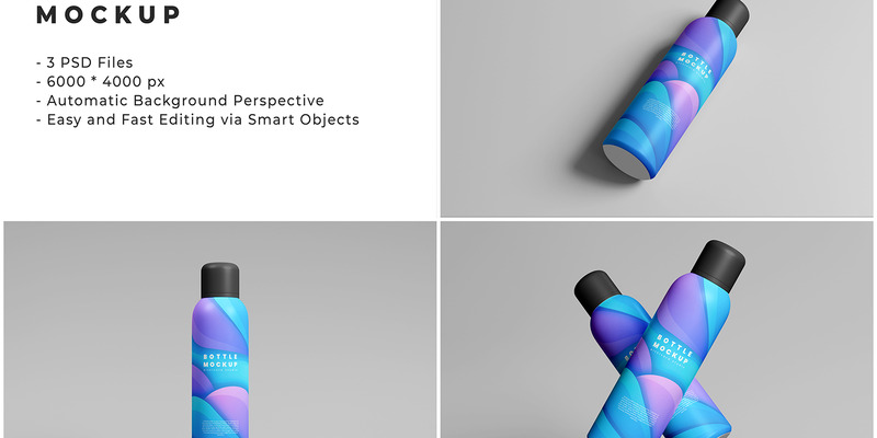 Bottle Drink Mockup Template - Features Image 1