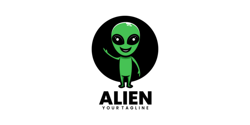 Alien Mascot Cartoon Logo - Features Image 1