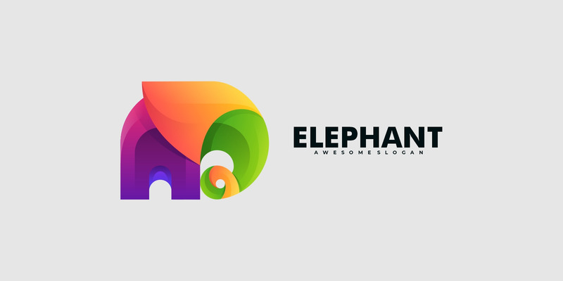 Elephant Colorful Logo Style - Features Image 1