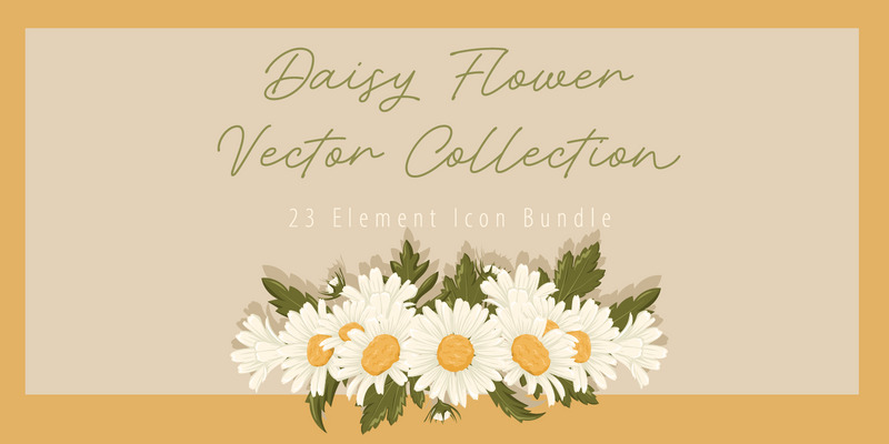 Daisy Flower Vector Collection - Features Image 1
