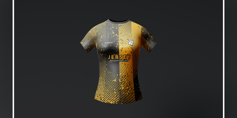 Female Jersey Mockup Template - Features Image 1