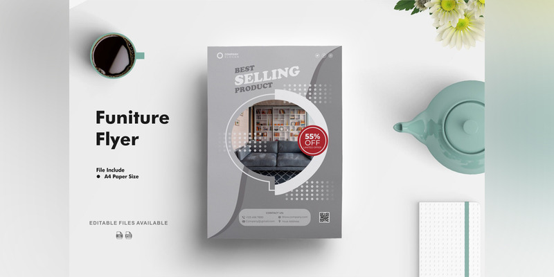 Ontwerpsjabloon voor meubelflyer - Features Image 1