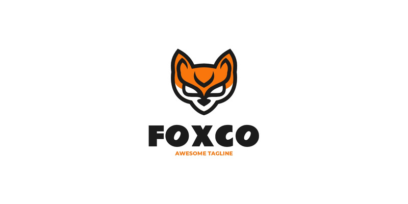 Logo mascotte semplice Foxco 36 - Caratteristiche Immagine 1