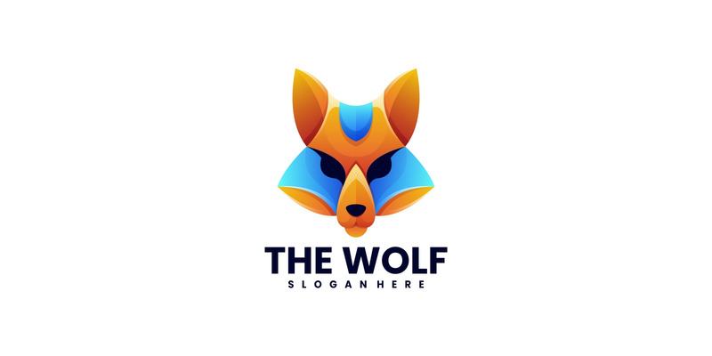 Wilk Gradient Kolorowe Logo 1 - Obraz funkcji 1