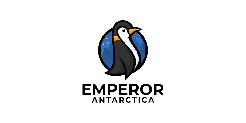 Logo semplice dell'imperatore pinguino - Caratteristiche Immagine 1