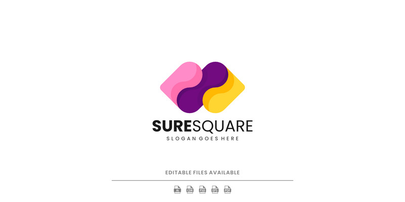 Flat Modern Square Logo Design - Features Image 1