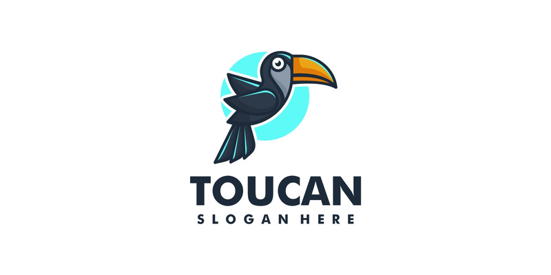 Vector Toucan enkel maskot logotyp stil - Features Image 1