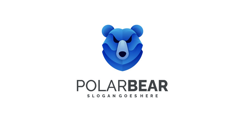 Modern Gradient Polar Bear Logo Design - Features Image 1