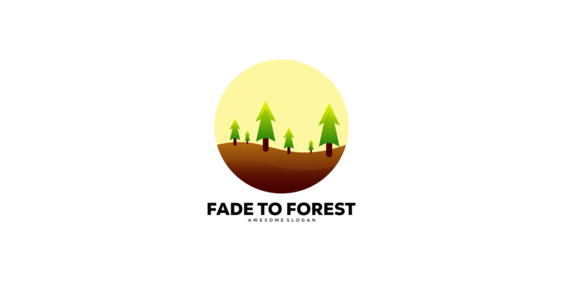 Logo colorato sfumato foresta - Caratteristiche Immagine 1