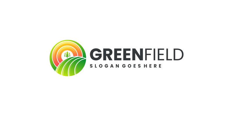 Modern Colorful Green Field Logo Design - Features Image 1