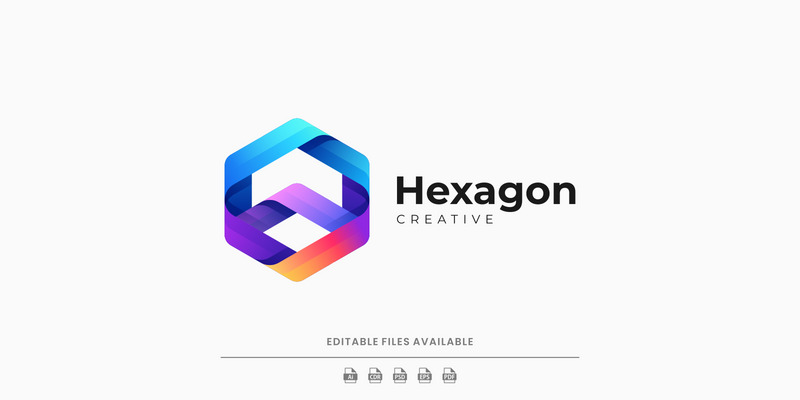 Hexagon Line Colorful Logo - Features Image 1