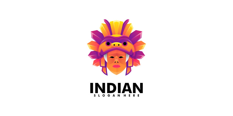 Logo coloré de femme indienne - Caractéristiques de l’image 1