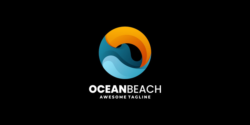 Ocean Beach Gradient Logo - Features Image 1
