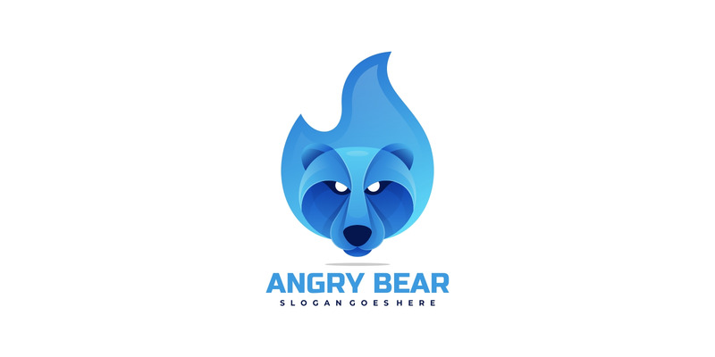 Arg björn gradient logotyp stil - Features Image 1