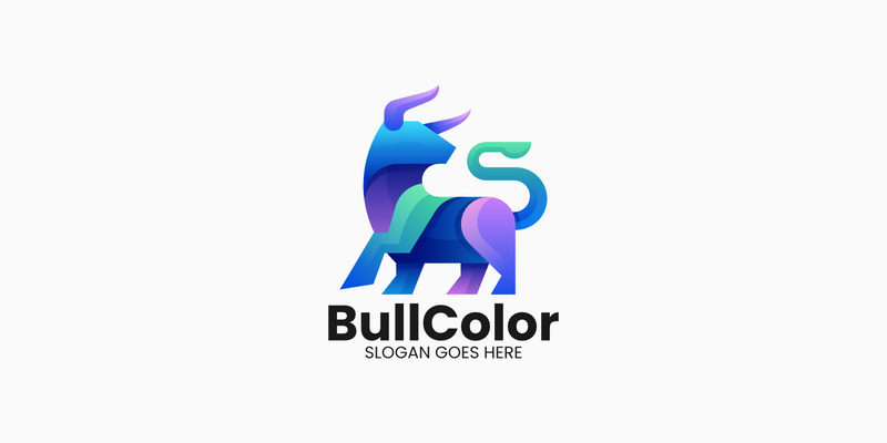 Logo coloré dégradé de taureau 1 - Caractéristiques de l’image 1
