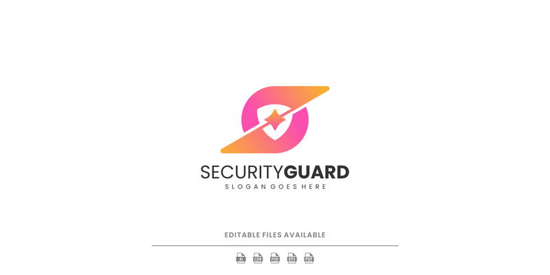 Gradient Modern Security Guard Logo Design - Features Image 1