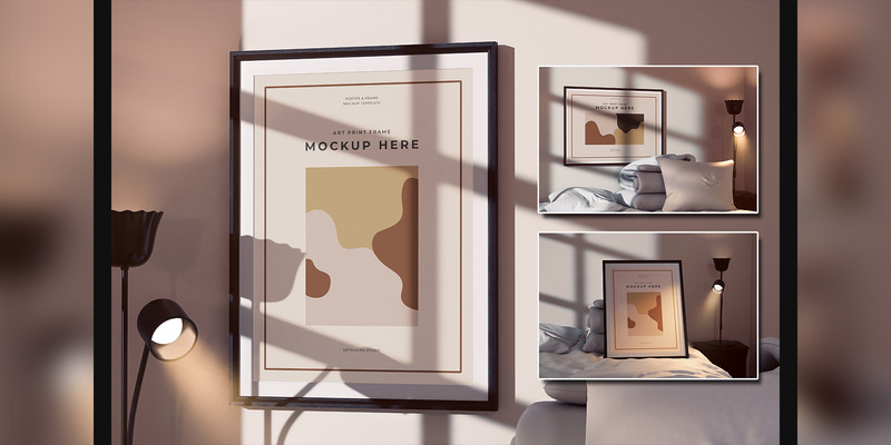 Art Print Frame Mockup Template - Features Image 1